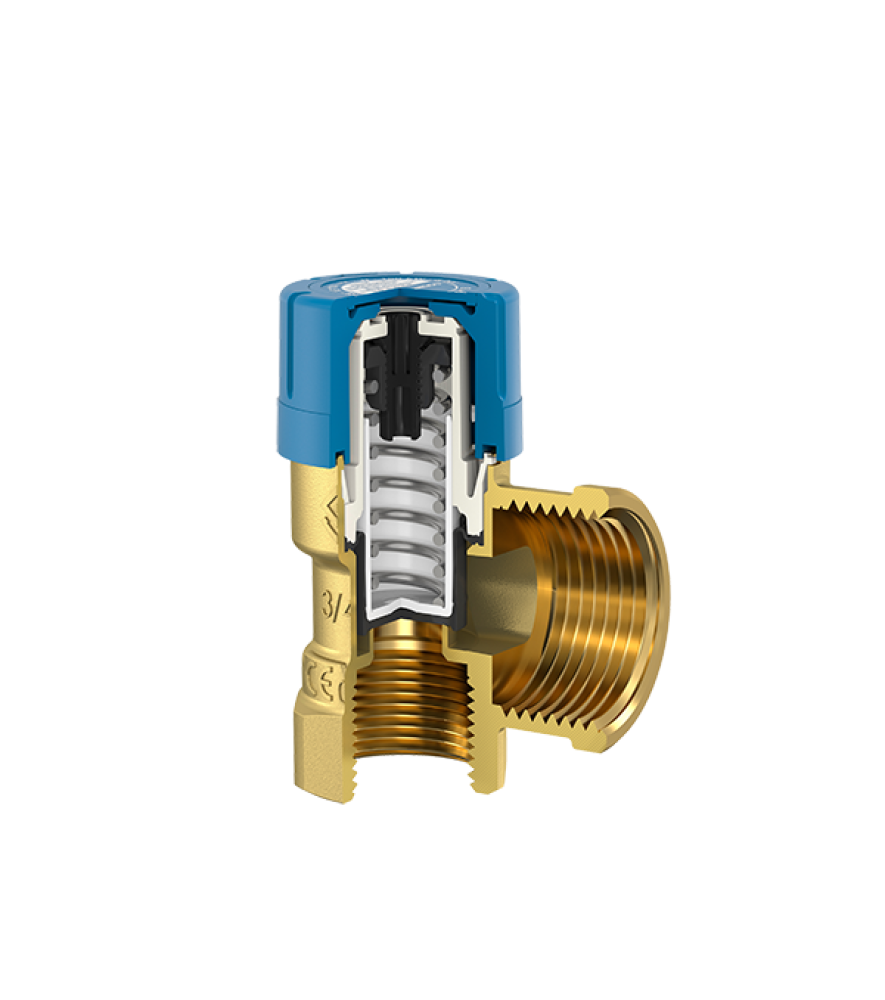 Запобіжний клапан Flamco Prescor B для водопостачання 1/2" х 1/2", 7 бар