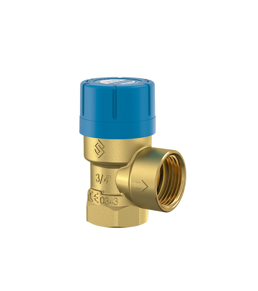 Запобіжний клапан Flamco Prescor B для водопостачання 3/4"x1", 10  бар