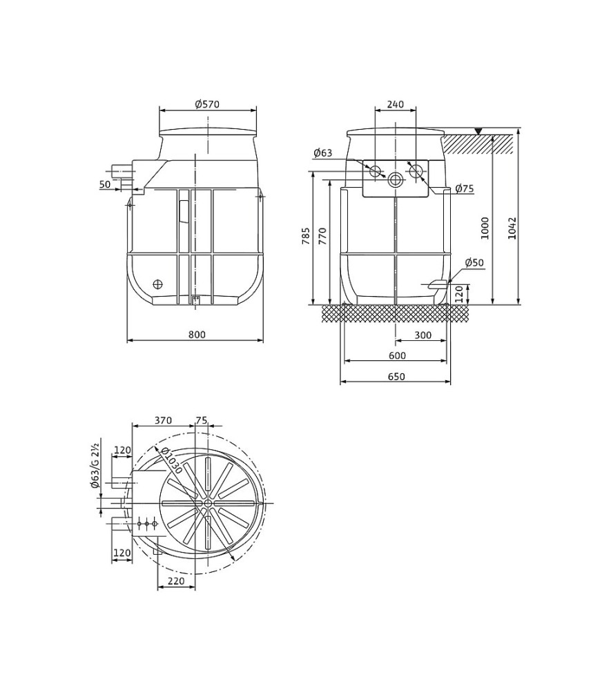 КНС Wilo DrainLift WS 50E BASIC/MINI3 V04/M06-523